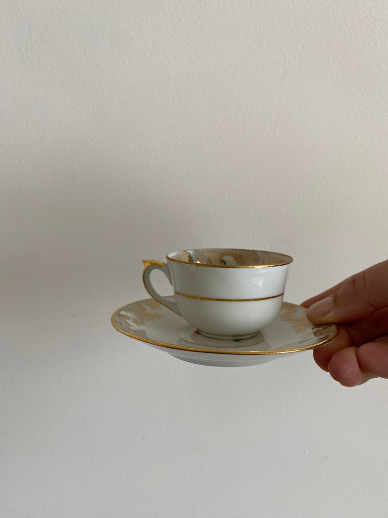 Service à café mini tasses porcelaine de Luxe