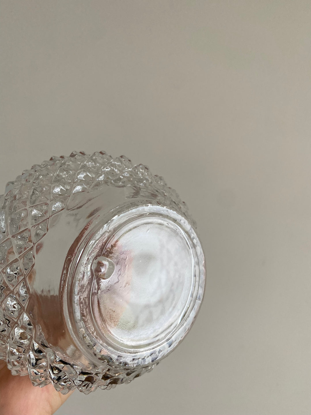 Verres en cristal décoration en pointes de diamants