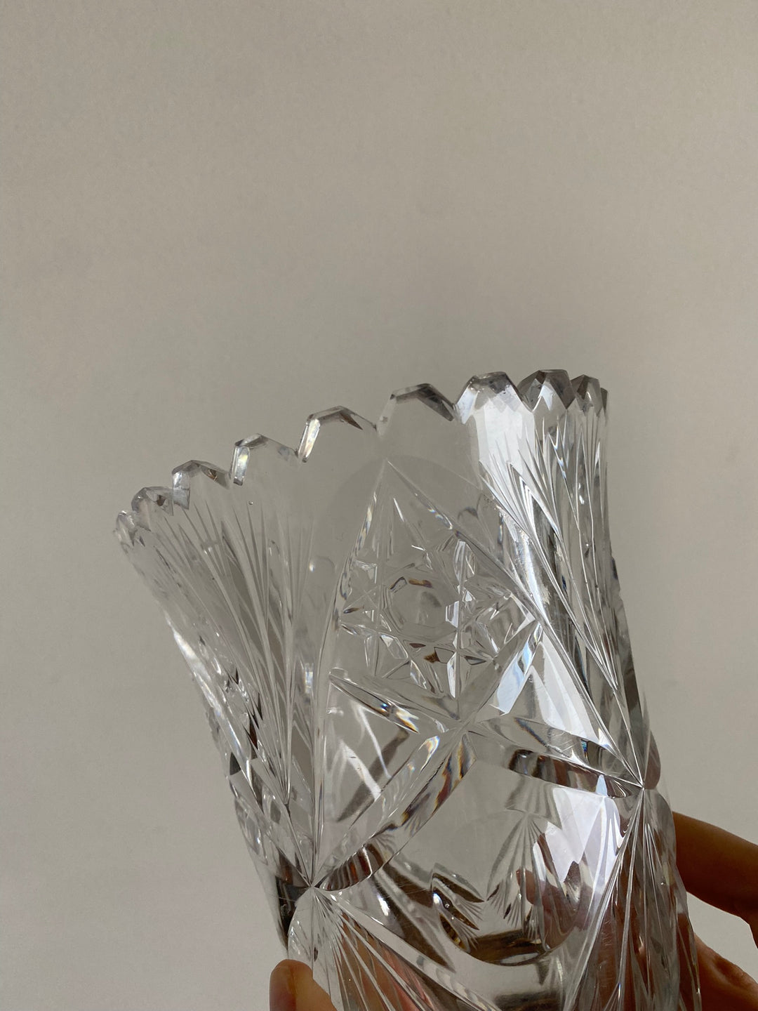 Vase en cristal ciselé