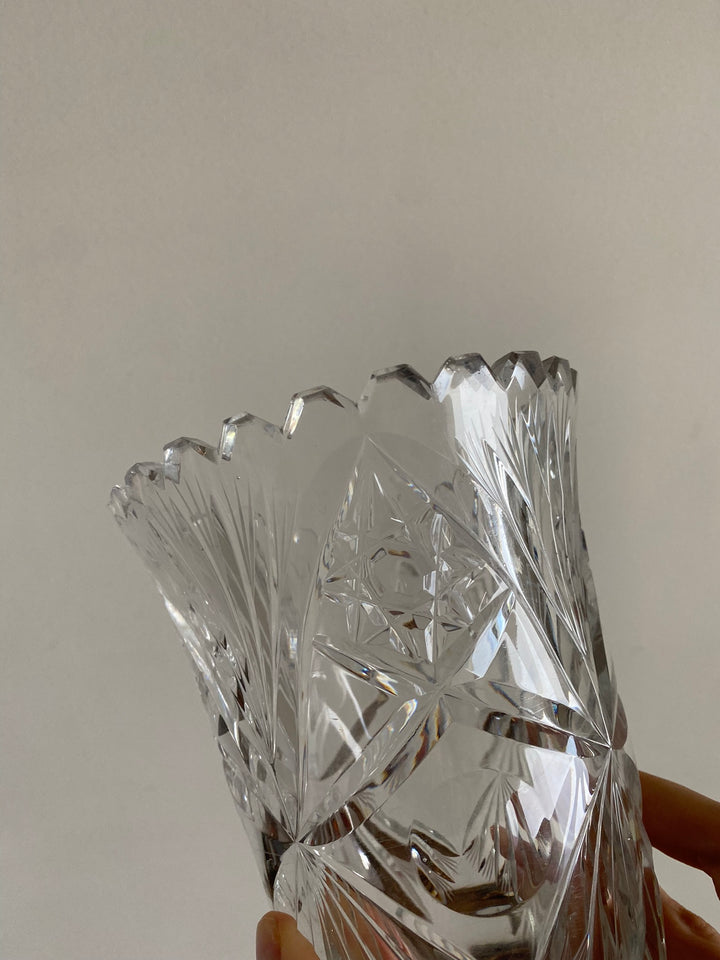 Vase en cristal ciselé
