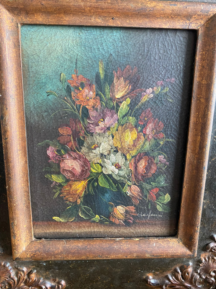 Peinture signée Campanini dans son cadre baroque
