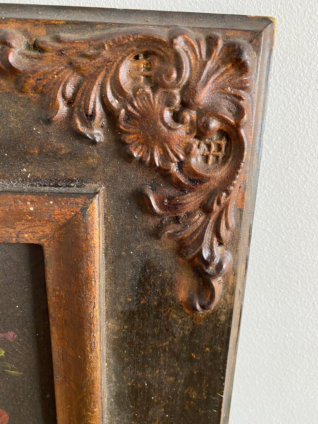 Peinture signée Campanini dans son cadre baroque