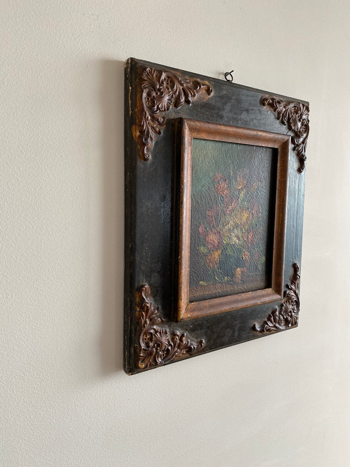 Peinture signée Campanini dans son cadre baroque