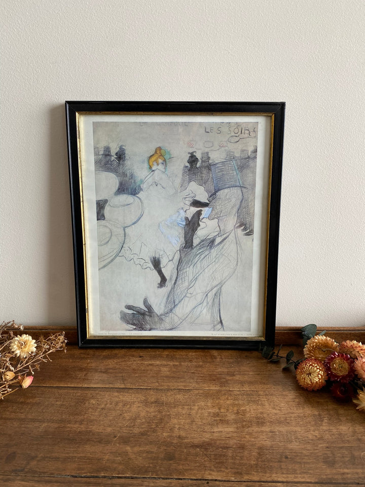 Impression encadrée de La Goulue par Toulouse-Lautrec