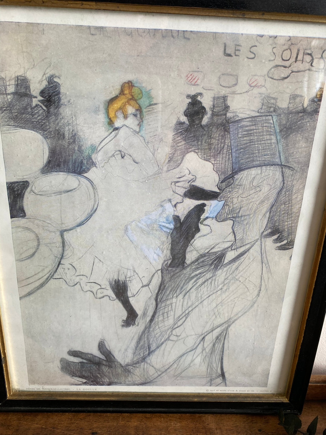 Impression encadrée de La Goulue par Toulouse-Lautrec