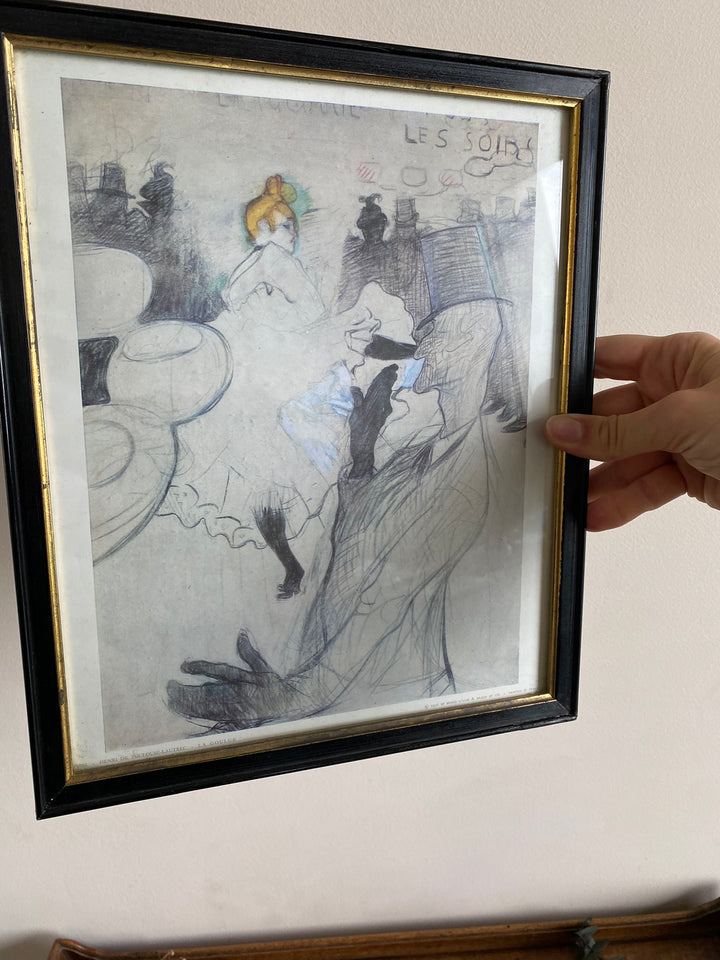 Impression encadrée de La Goulue par Toulouse-Lautrec