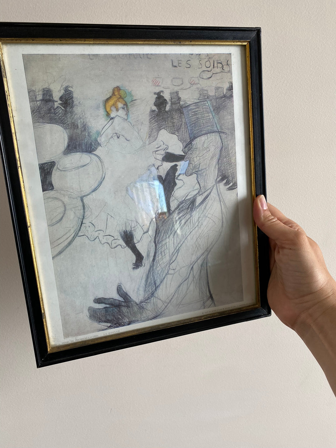 Impression encadrée de La Goulue par Toulouse-Lautrec