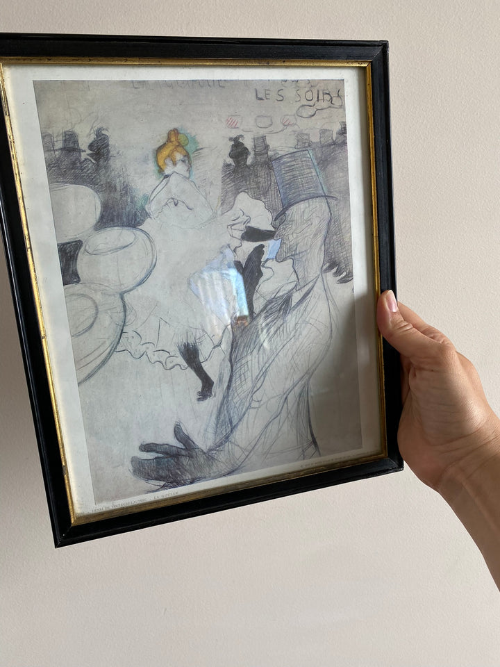 Impression encadrée de La Goulue par Toulouse-Lautrec