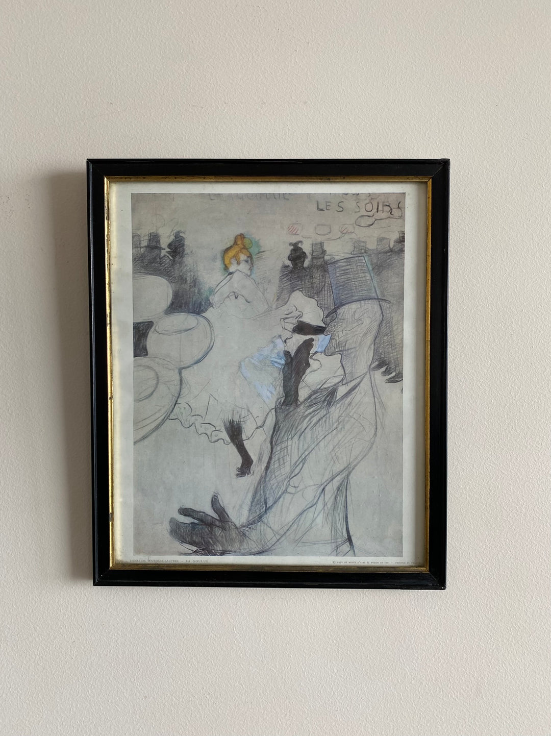Impression encadrée de La Goulue par Toulouse-Lautrec