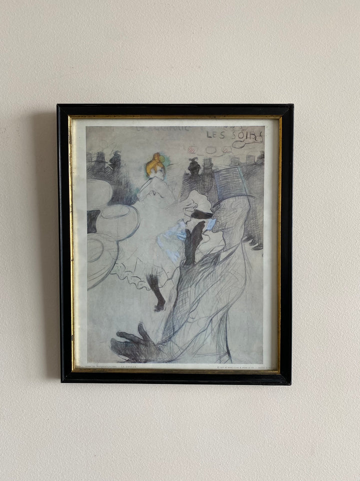 Impression encadrée de La Goulue par Toulouse-Lautrec