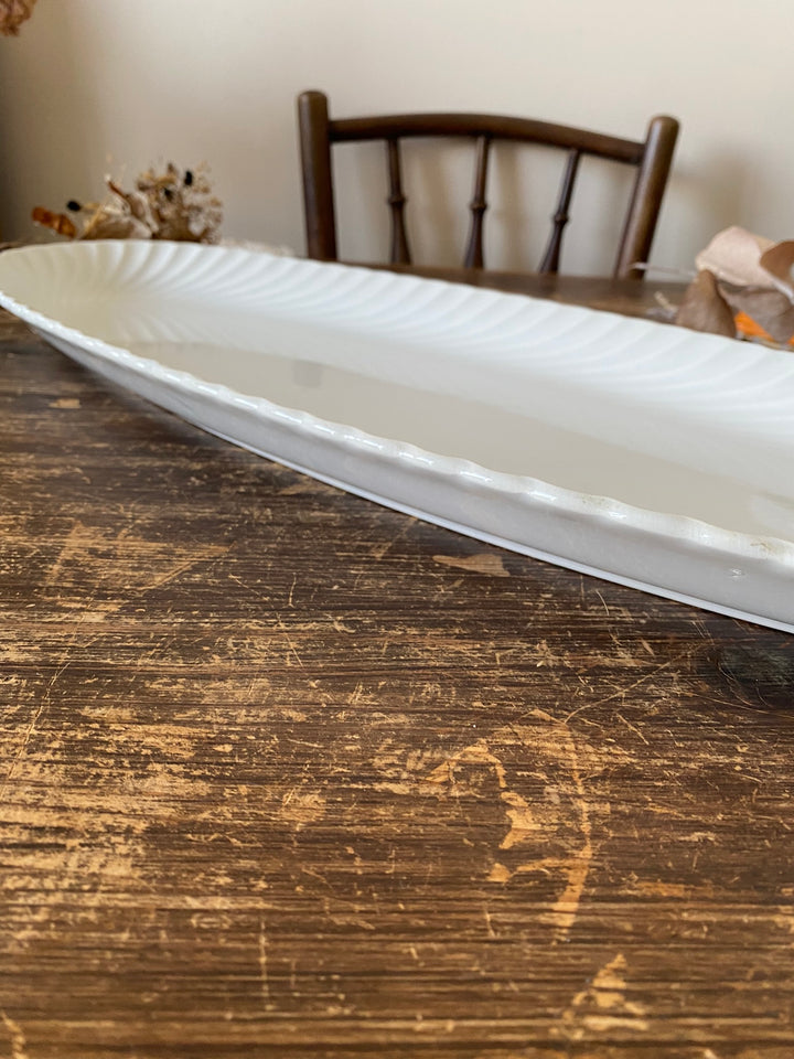 Plat de service en faience Luneveille