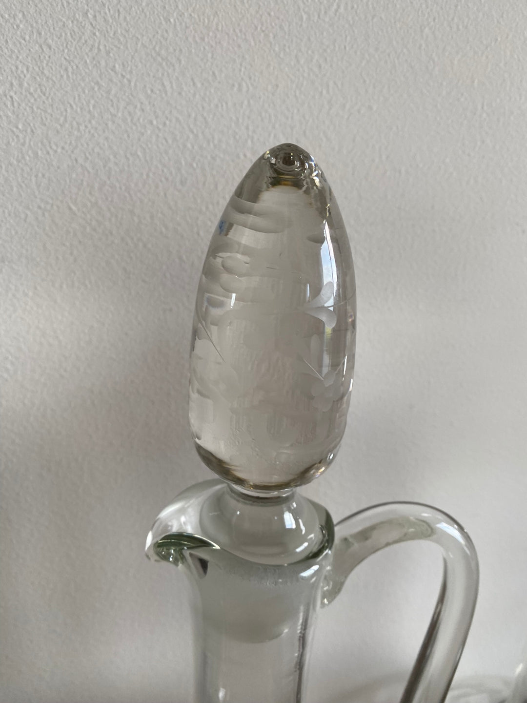 Carafes décanteurs haute en cristal avec large anse