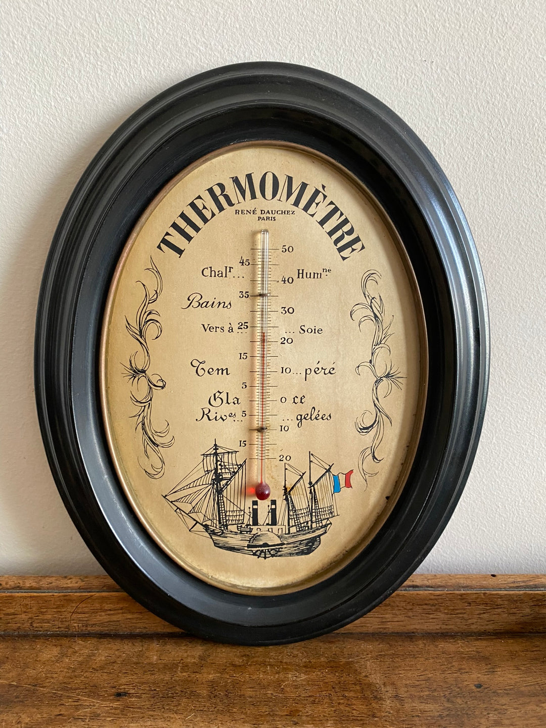 Thermomètre vintage René Dauchez Paris