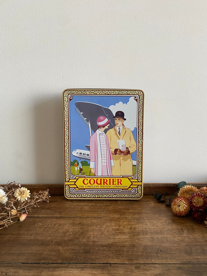 Boite en métal plate rectangulaire Courier