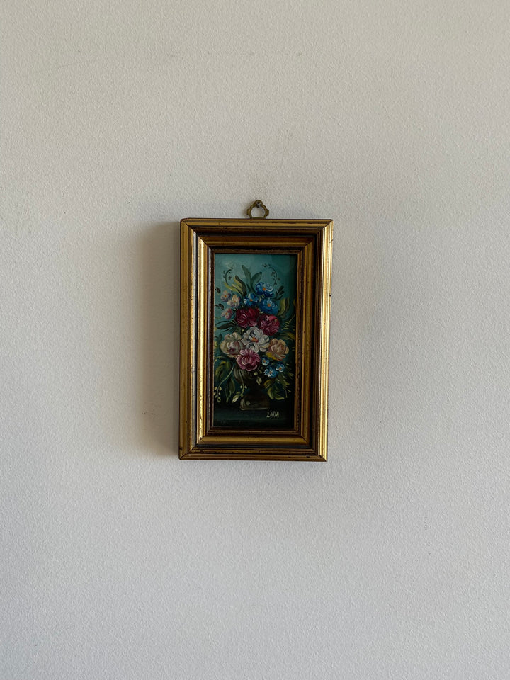 Peintures à l'huile signées miniatures