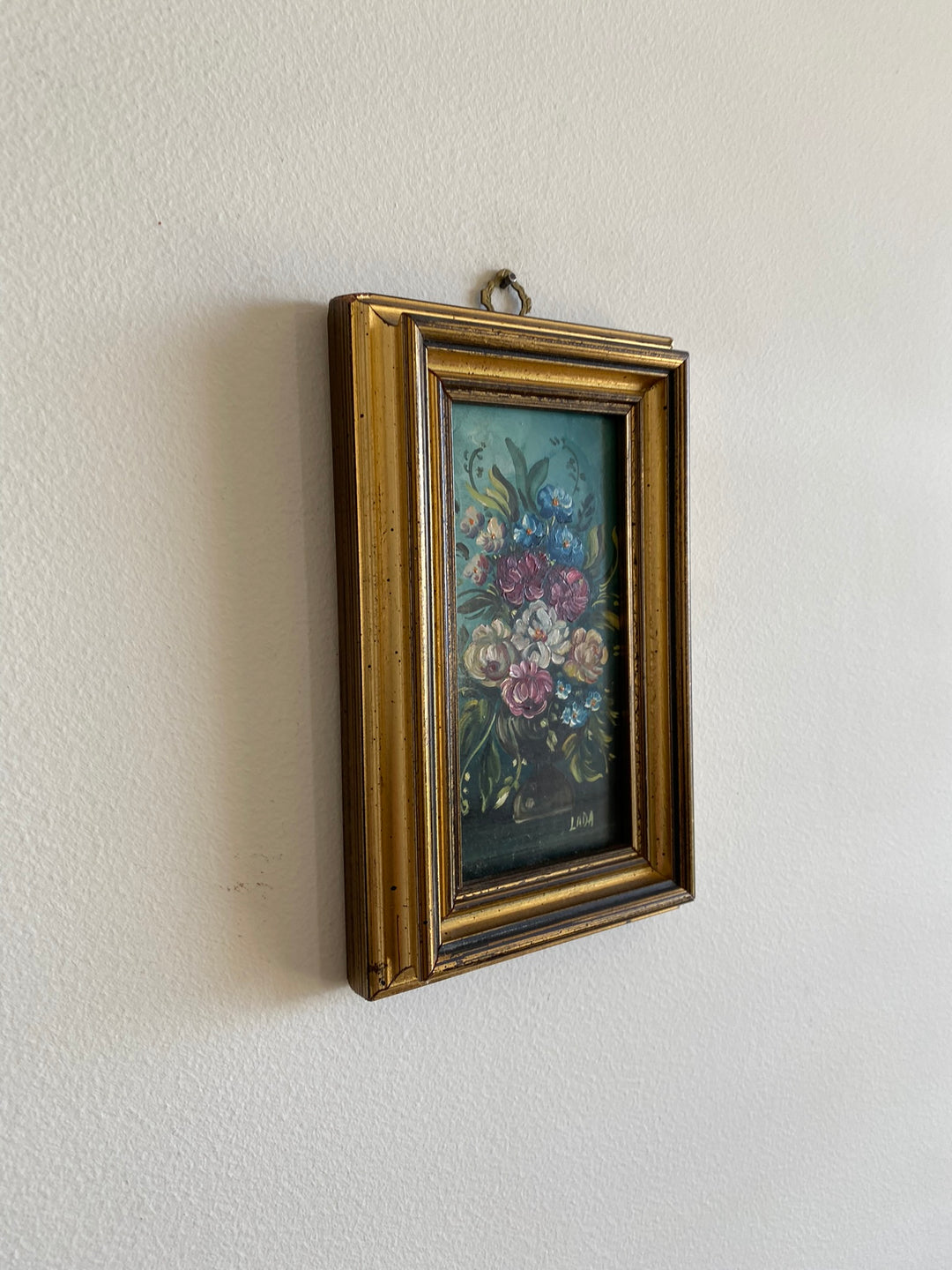 Peintures à l'huile signées miniatures
