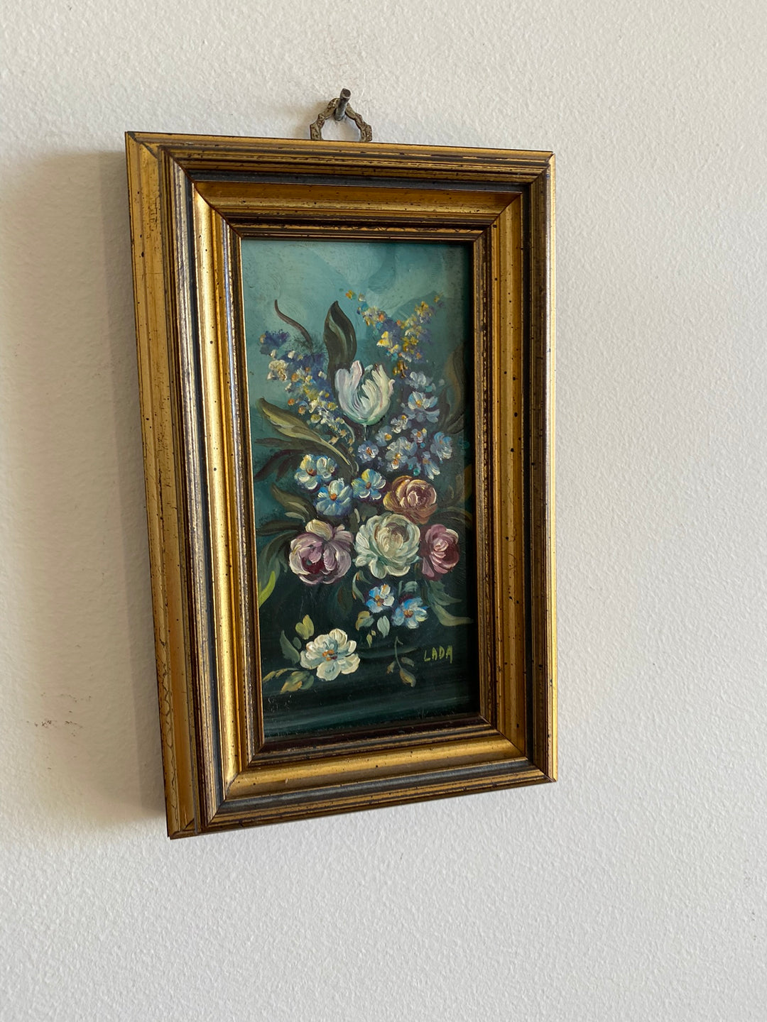 Peintures à l'huile signées miniatures