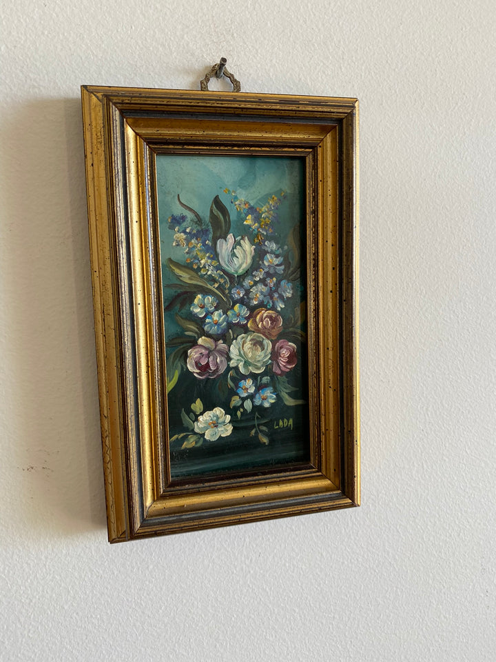 Peintures à l'huile signées miniatures