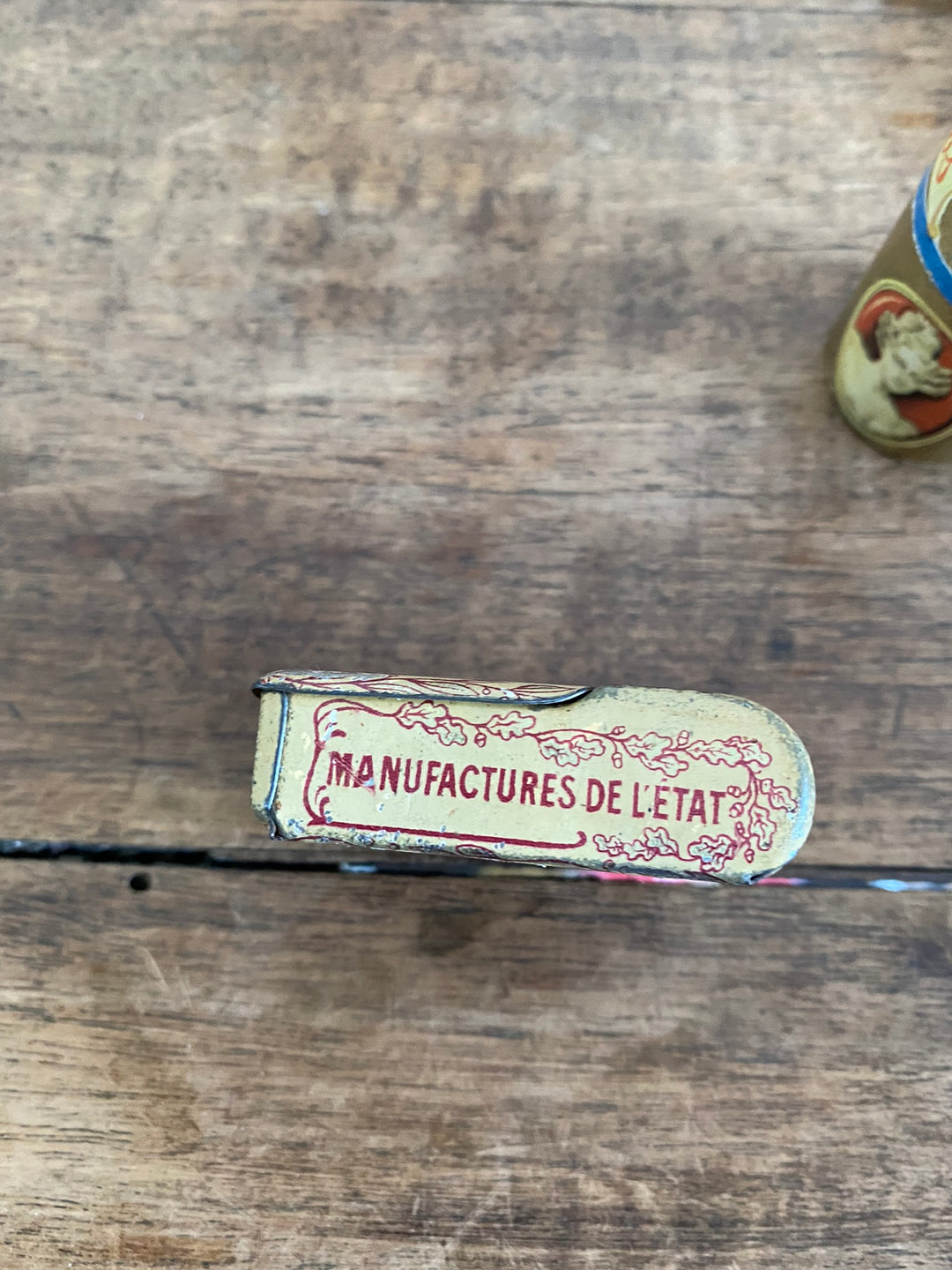 Allumettes cire miniature boite en métal