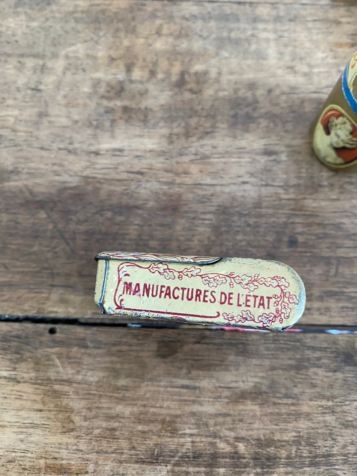 Allumettes cire miniature boite en métal