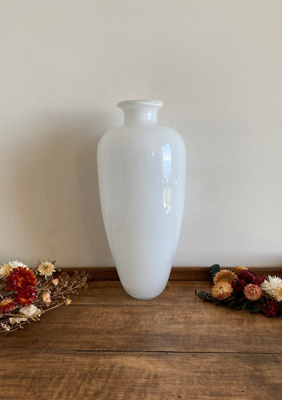 Vase en opaline blanche XL