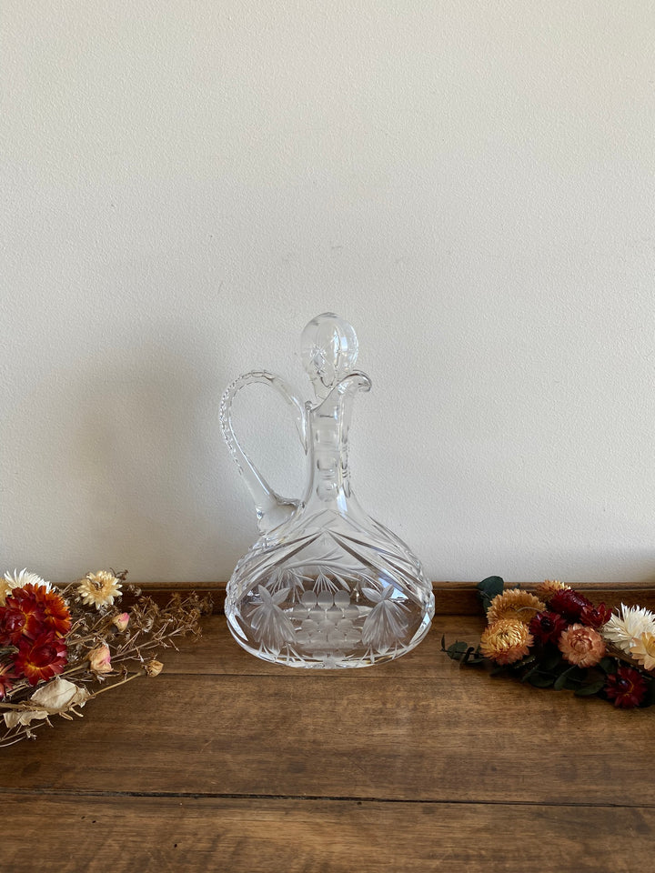 Carafe en cristal ciselé