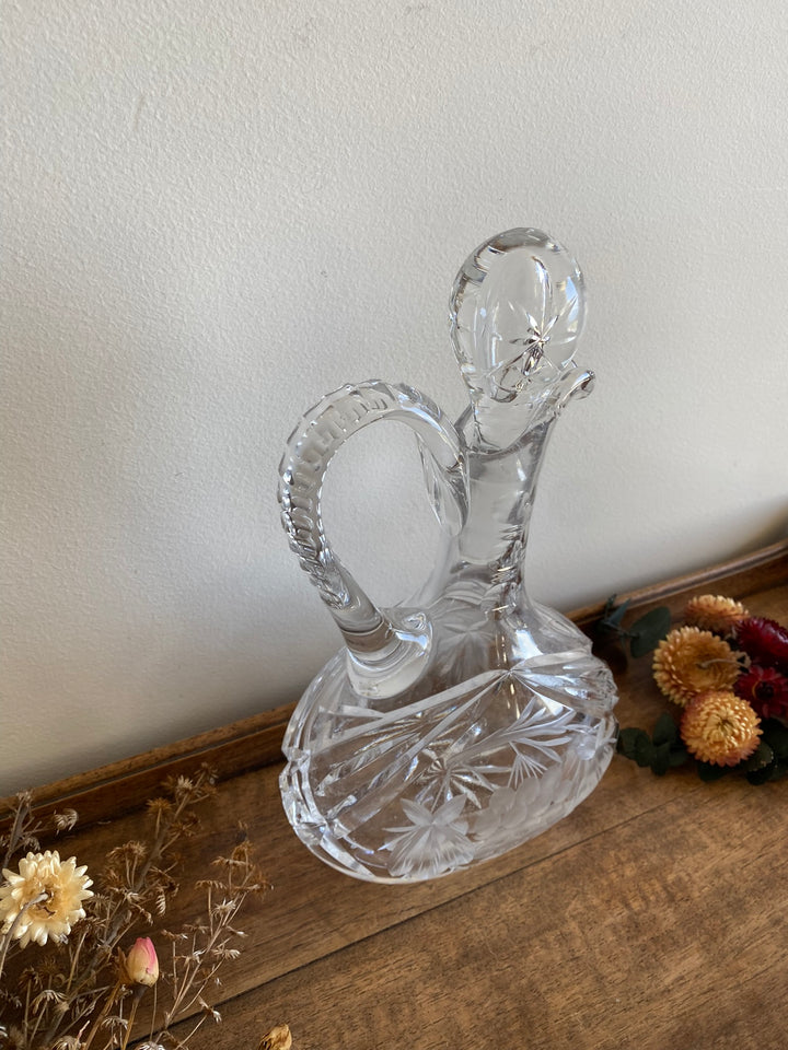 Carafe en cristal ciselé