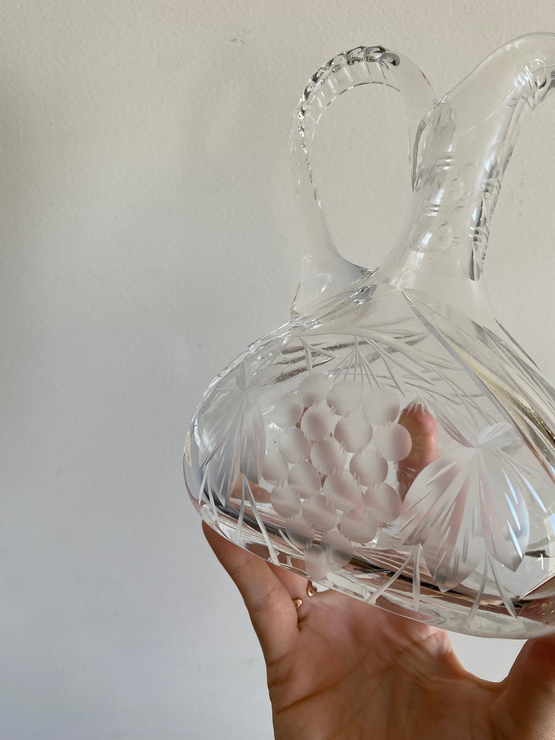 Carafe en cristal ciselé