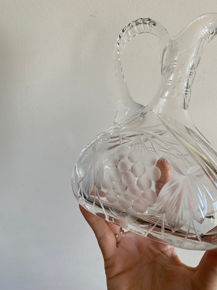 Carafe en cristal ciselé