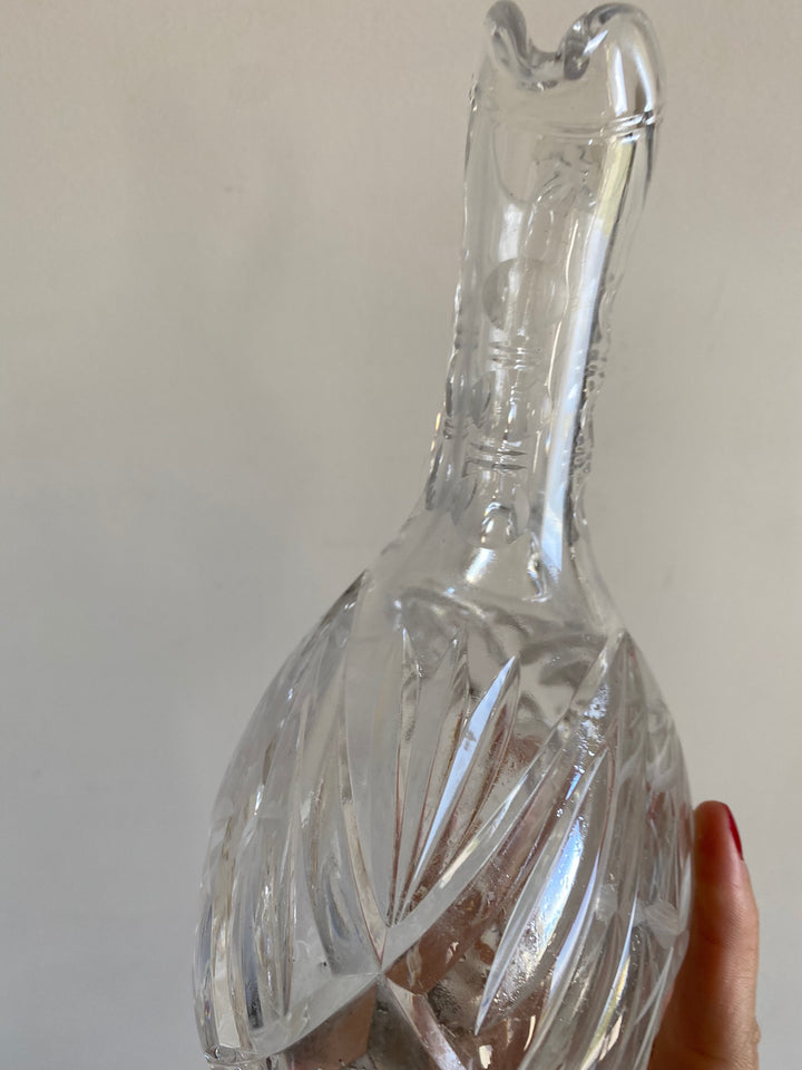 Carafe en cristal ciselé