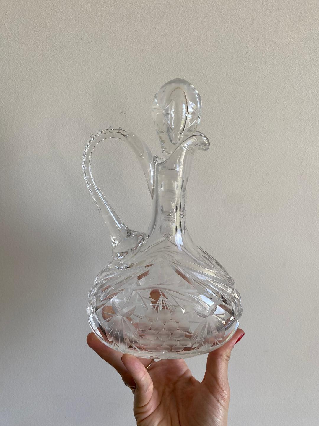 Carafe en cristal ciselé