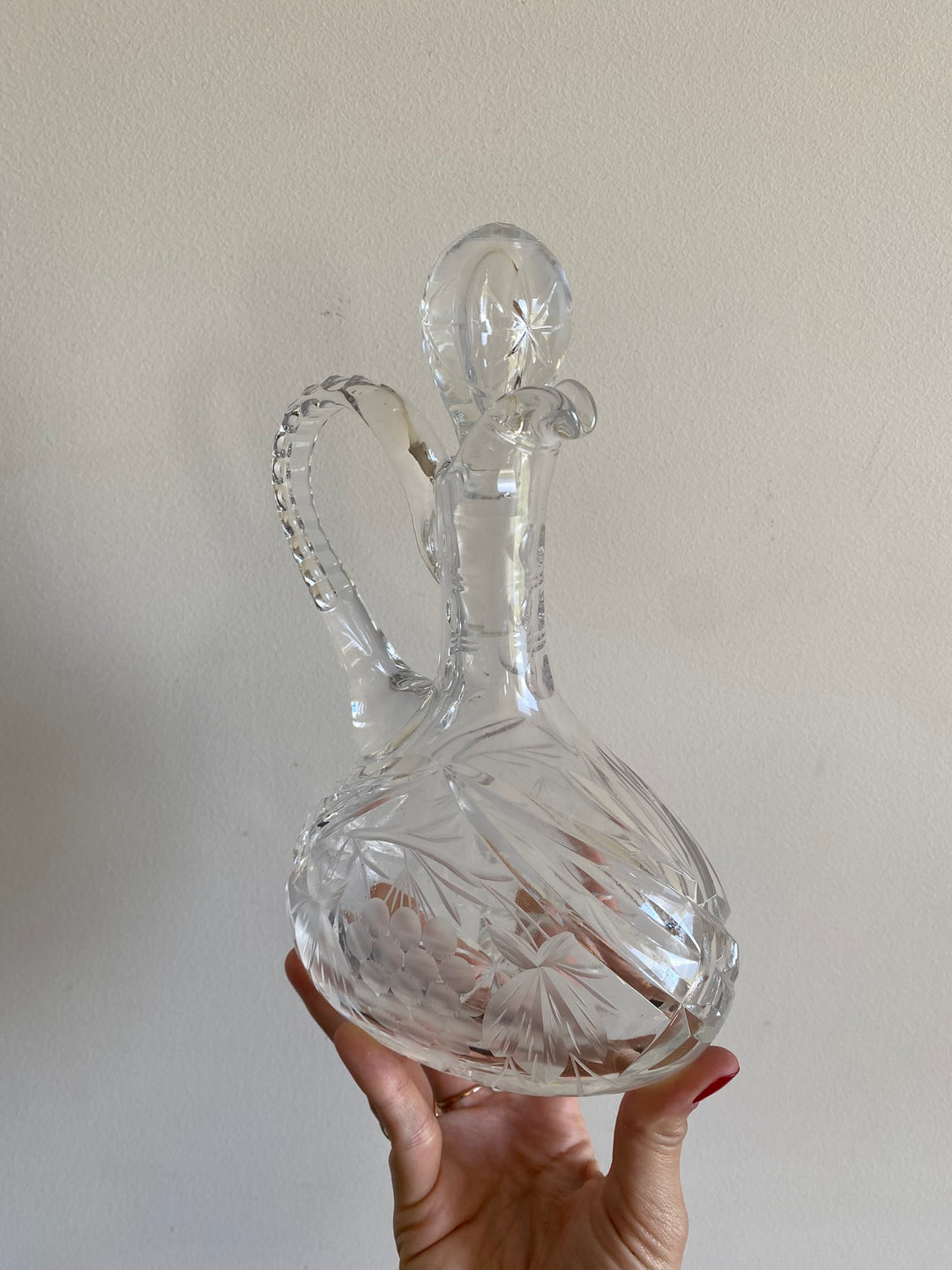 Carafe en cristal ciselé
