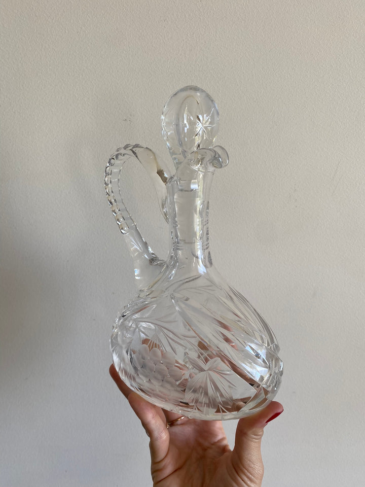 Carafe en cristal ciselé