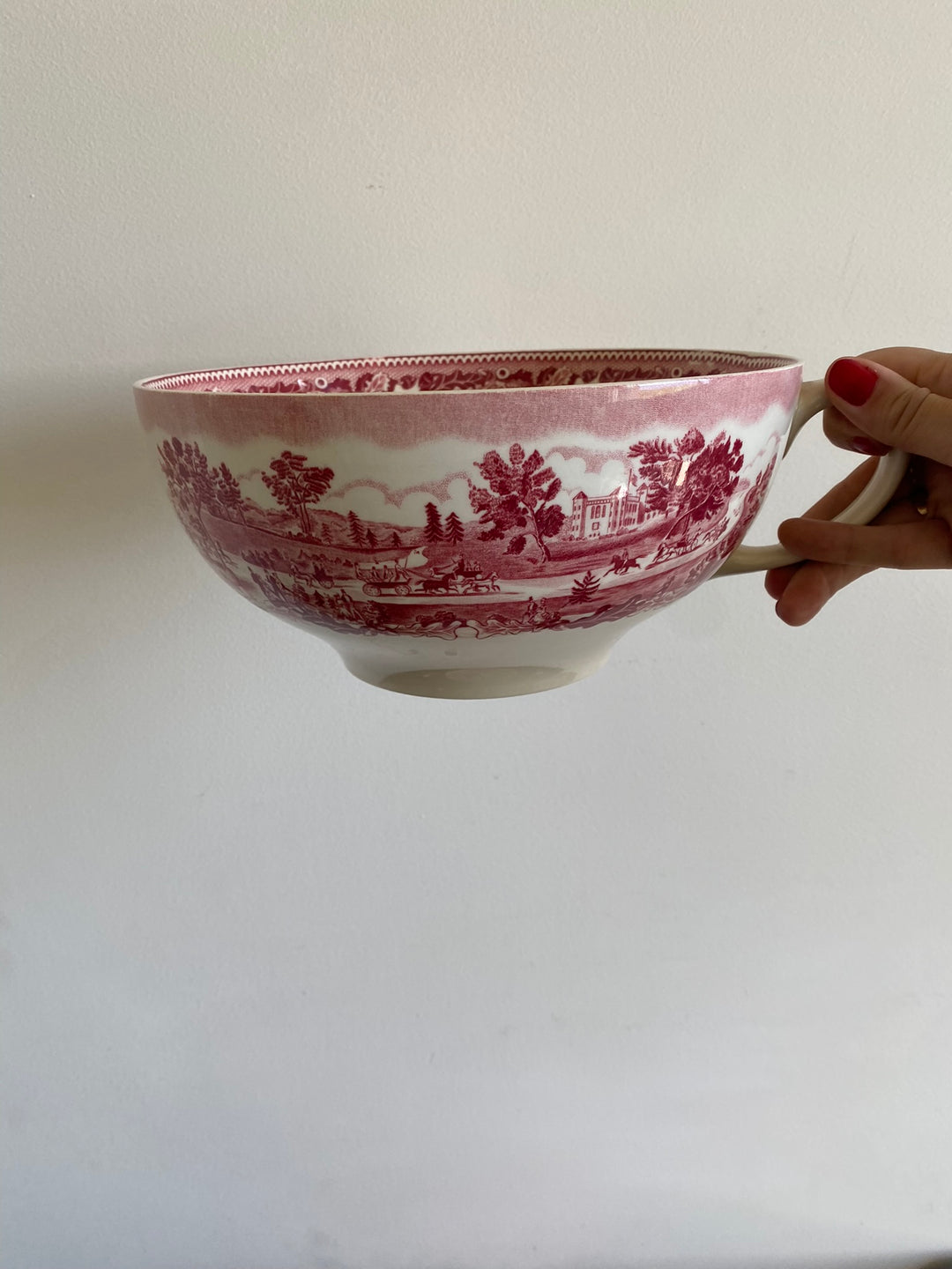 Tasse et assiette en porcelaine XL British roses Johnsons Bros collection Historic America