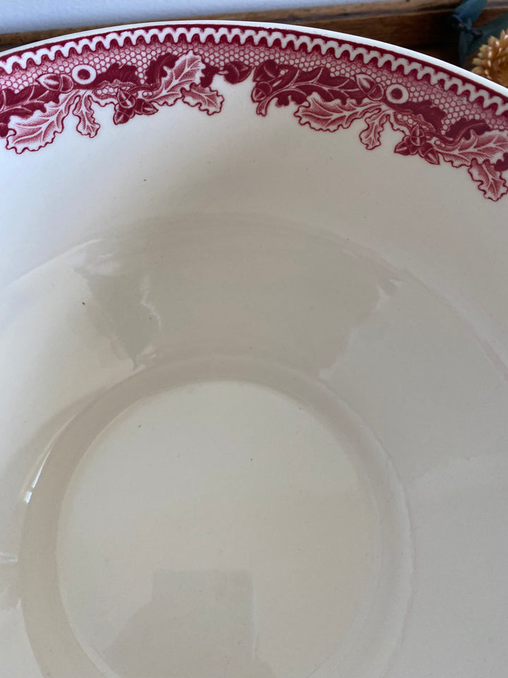 Tasse et assiette en porcelaine XL British roses Johnsons Bros collection Historic America