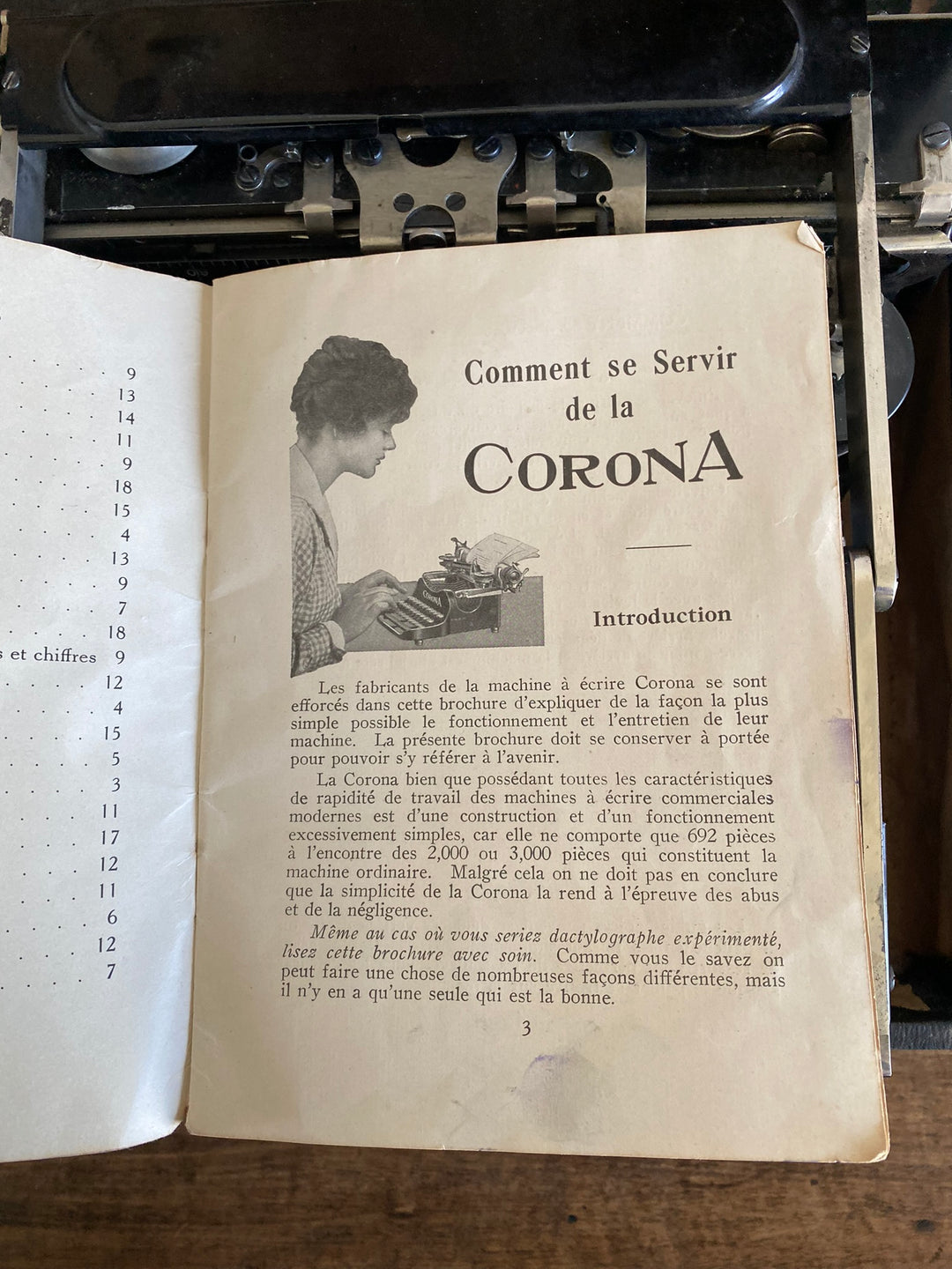 Machine à écrire Corona #3