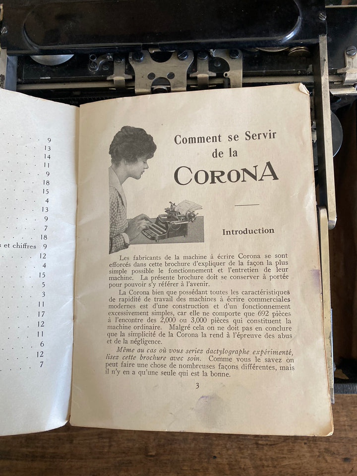 Machine à écrire Corona #3