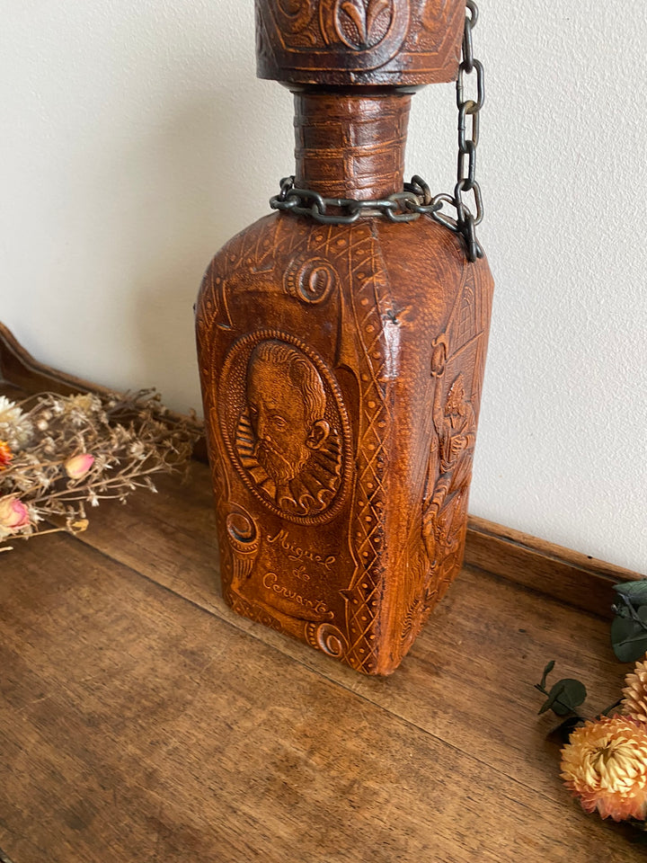 Bouteille de bar made in Spain cuir