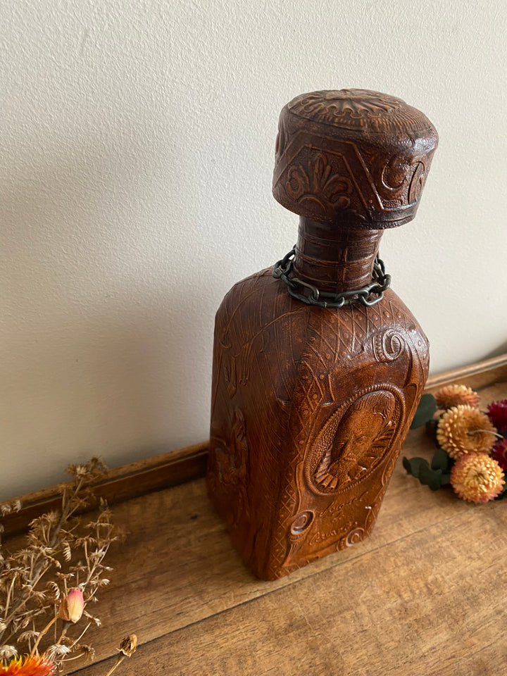 Bouteille de bar made in Spain cuir