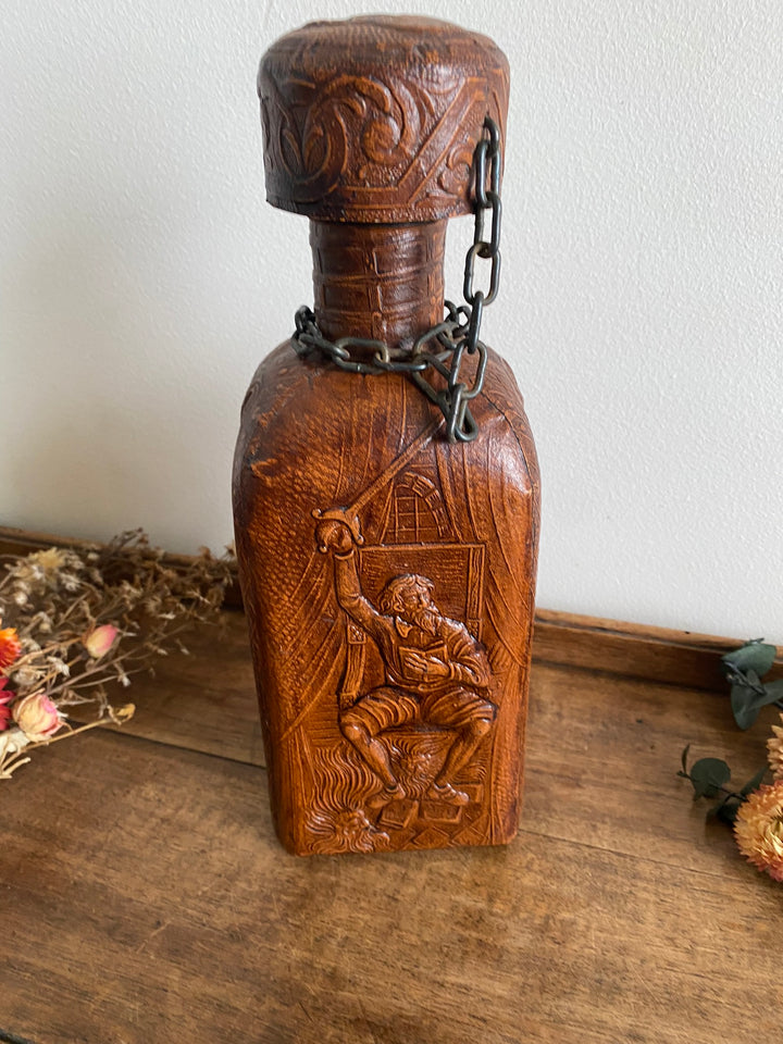 Bouteille de bar made in Spain cuir