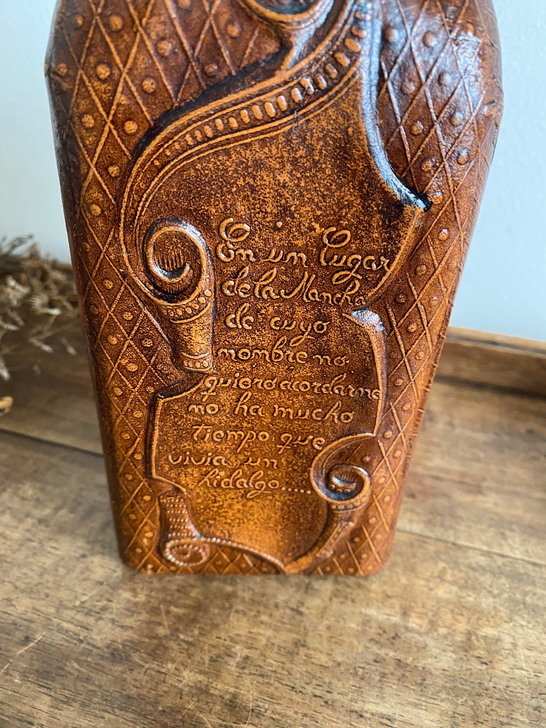 Bouteille de bar made in Spain cuir
