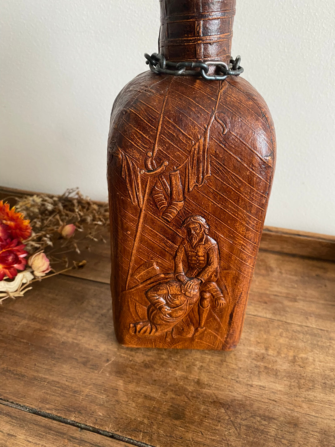 Bouteille de bar made in Spain cuir