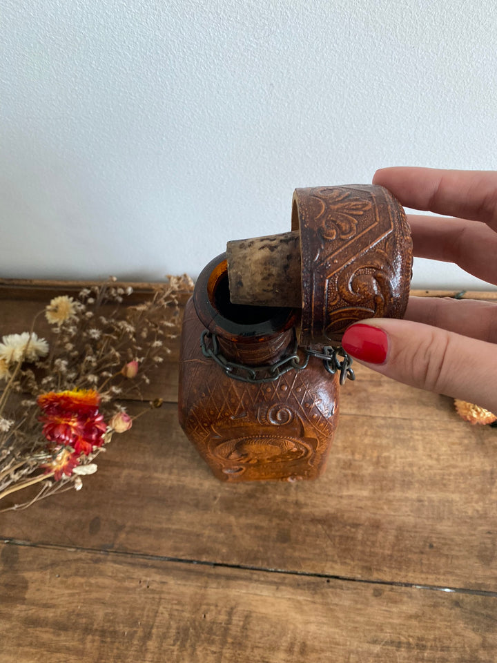 Bouteille de bar made in Spain cuir