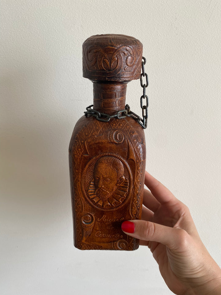 Bouteille de bar made in Spain cuir