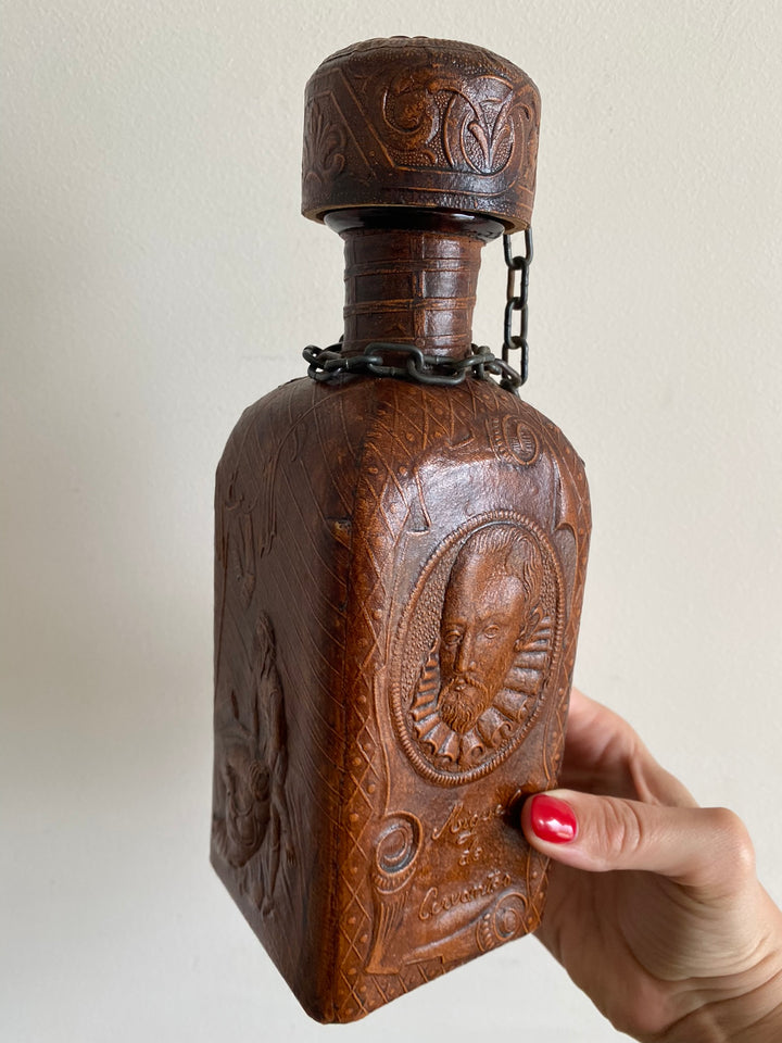 Bouteille de bar made in Spain cuir
