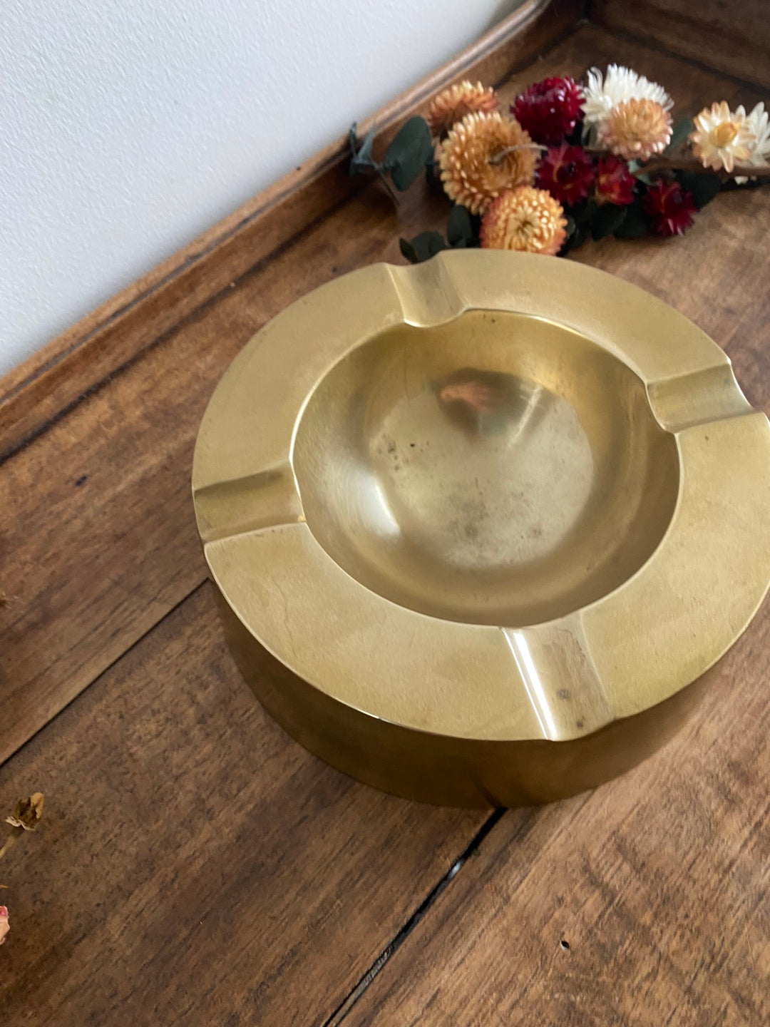 Cendrier en bronze doré