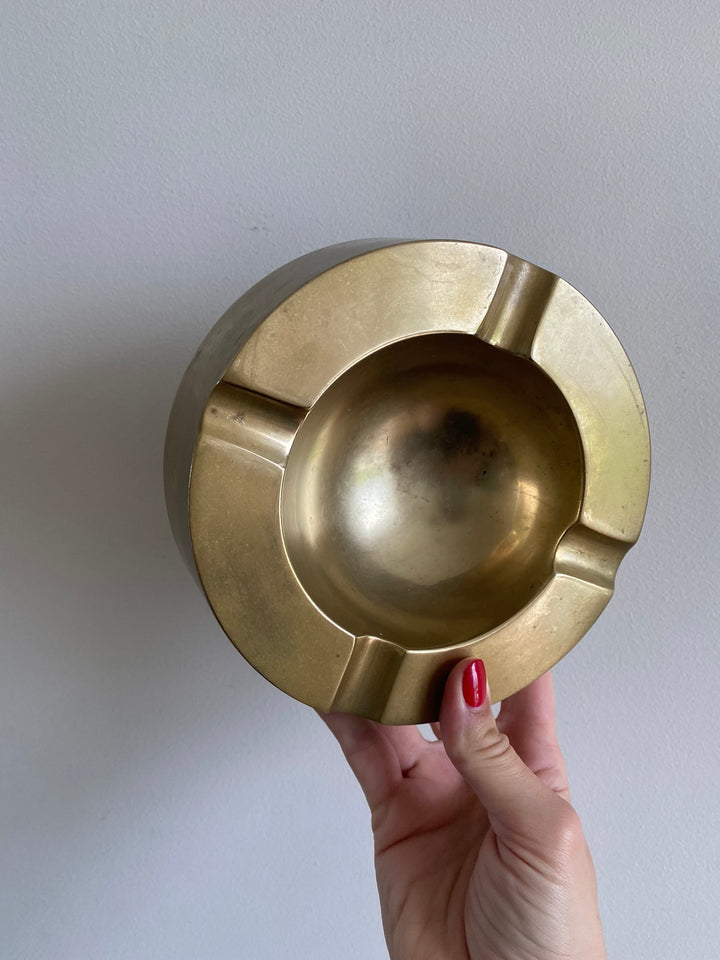 Cendrier en bronze doré