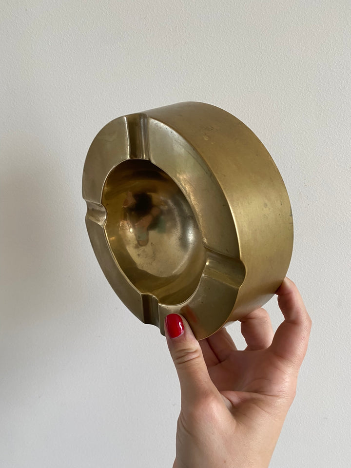 Cendrier en bronze doré
