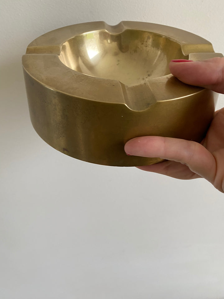 Cendrier en bronze doré