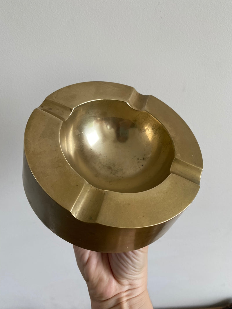 Cendrier en bronze doré